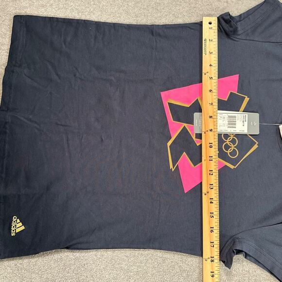 London 2012 Olympics Adidas T-Shirt Women's Medium Navy Pink New - Picture 6 of 9